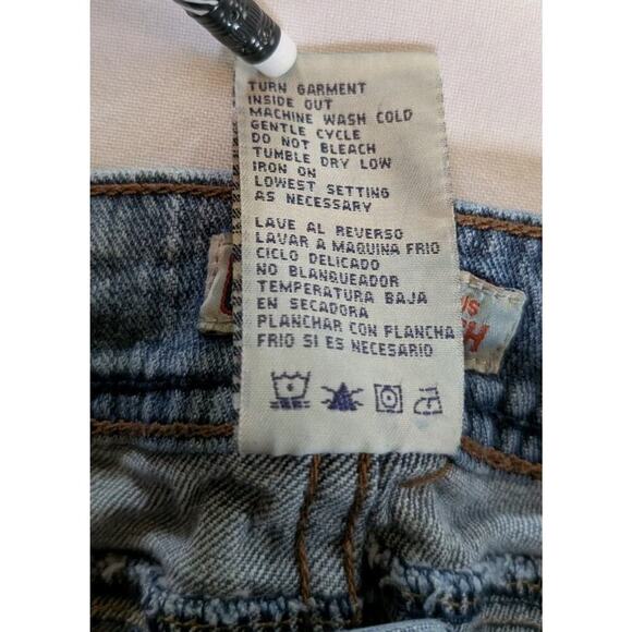 Ladies Faded Glory Embellished Blue Jeans/Capris Size 20W 5 Pockets Vintage - Picture 8 of 11